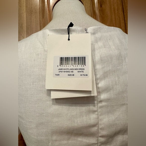 DISSH - Jamie White Linen Midi Dress - 4 - Picture 13 of 14